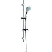Damixa Fair Jet Flex duschset med handdusch med 3 sprayfunktioner och 1,5 meter duschslang