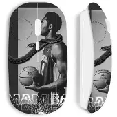 CAPACHEAP Souris sans fil maniacase blanche Kobe Bryant NBA black mamba mentality