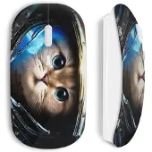 CAPACHEAP Souris Sans Fil Astronaut cat