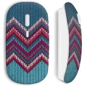 CAPACHEAP Souris sans Fil Tricot art design hippie