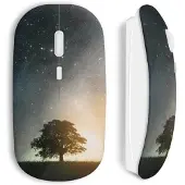 CAPACHEAP Souris Sans Fil Arbre Galaxy