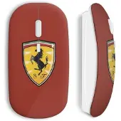 MANIACASE Souris Sans Fil Ferrari Logo Cheval Graphic Red