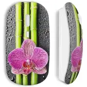 CAPACHEAP Souris Sans Fil Fleurs bambou
