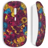 CAPACHEAP Psychedelic Style Souris Sans Fil