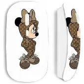 CAPACHEAP Souris sans fil maniacase blanche Minnie disney marron LV