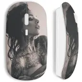 CAPACHEAP Souris Sans Fil Tattoo Sexy Girl