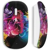 MANIACASE Souris Sans Fil Flowers fleurs multicolor