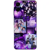 MANIACASE Coque pour Samsung Galaxy A06 BTS CONCEPT VIOLET svart