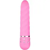 EasyToys Diamond - vibratorstav med spiralstruktur - rosa