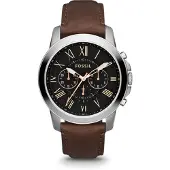 Fossil GRANT FS4813 Klocka - Chrono Brown Leather Herr - Vintage