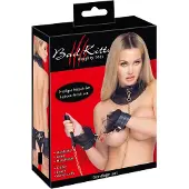 Bad Kitty - volangprydd bondage-set (4-delat) - svart