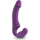 EasyToys - uppladdningsbar strap-on vibrator utan sele - lila
