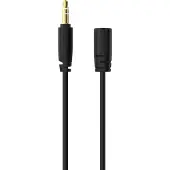 Sinox PRO 3,5 mm mini jack-förlängningskabel, 5 m, svart