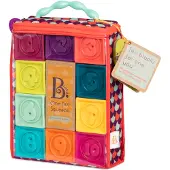B. toys Mjuk Klossar - One Två klämningar - Flerfärgad - - One Size - Klossar