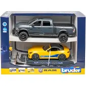 BRUDER Dodge Ram 2500 Power Wagon and Roadster toy