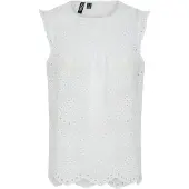 Pieces Blus 'Vilde' vit