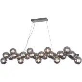 Maytoni Glas pendellampa Dallas, dimbar, Förkromad / silver, Vardagsrum / matsal, Glas, Design, Pendellampa