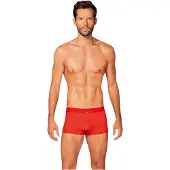 Obsessive - röd boxer med genomskinliga sidor - L/XL