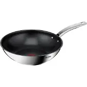 Tefal Intuition B8171944, Rund, Wokpanna, Svart, Rostfritt stål, Titan, Rostfritt stål, Thermo-Spot
