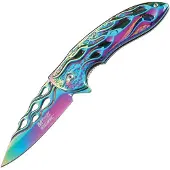 Mtech Flame Linerlock A/O Rainbow