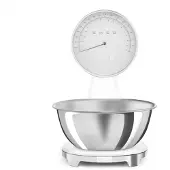 Smeg KSF01WHWW, Elektronisk köksvåg, 5 kg, 1 g, Vit, Plast, Silikon, Rostfritt stål, Bänkdiskmaskin