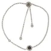 Silver Bar Diana armband svart 7574