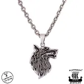 Northern Viking Jewelry Fenrir Wolf hänge NVJ-H-RS044