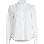 Gant för kvinnor. 4300348 Skjorta Regular Fit poplin vit (40), Casual, Bomull, Lång ärm