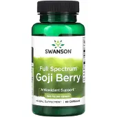 Swanson Health Fullspektrum Gojibär, 500 mg, 60 kapslar