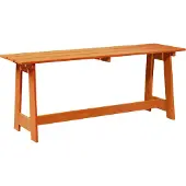 vidaXL Utomhusbänk Brun 119 x 35 x 47cm Massiv furu