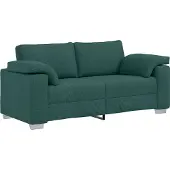 vidaXL Tvåsitssoffa Mörkgrön 180 cm tyg