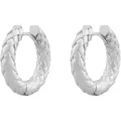 Sno of sweden Dublin thick silver hoops 1277-7300 256-ONE