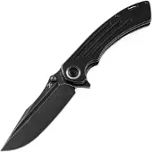 Kansept Knives Pretatout Drop Point fällkniv, svart