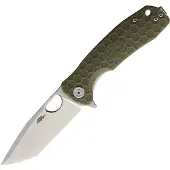Honey Badger Knives Medium Linerlock Tanto Green