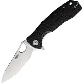 Honey Badger Knives Medium Leaf Linerlock Black