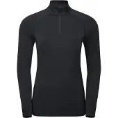 Montane F Dart Xt Zip Neck, dam, svart