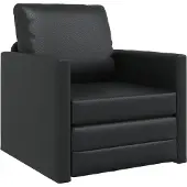 vidaXL Soffsäng 60cm Svart Konstläder