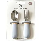 Jack o Juno Barnbestick - Silikon/Rostfritt Stål - Glacier Grey - - One Size - Barnbestick