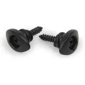 D'addario And Co Elliptical End Pins Black