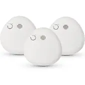Housegard 3-pack optisk röklarm Pebble med 9V-batteri, upp till 1 års livslängd, medföljer SA700