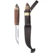 Marttiini Salmon Knife 552010W Polished 1.4034, Birch, bushcraft knife