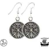 Northern Viking Jewelry Vegvisir örhängen NVJKK030