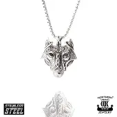 Northern Viking Jewelry NVJRS048 halsband Guardian Wolf