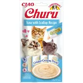 Ciao Churu Cat Creme kattgodis tonfisk och pilgrimsmusslor 56 g