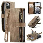CASEME iPhone 14 C30 Multifunktionell Plånboksfodral - Brun