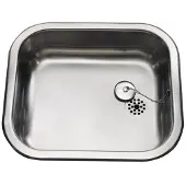 Juvel Intra köksbänk K400 400 x 340 mm rostfritt stål med propp
