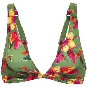 LASCANA Bikiniöverdel 'Malia' oliv / orange / rosa