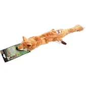 Skinneeez Fox - Stuffing Free Dog Toy Brown 63 cm