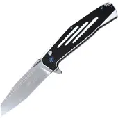 Master cutlery MTech Button Lock Black White