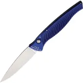 Piranha Knives Auto DNA Button Lock Blue